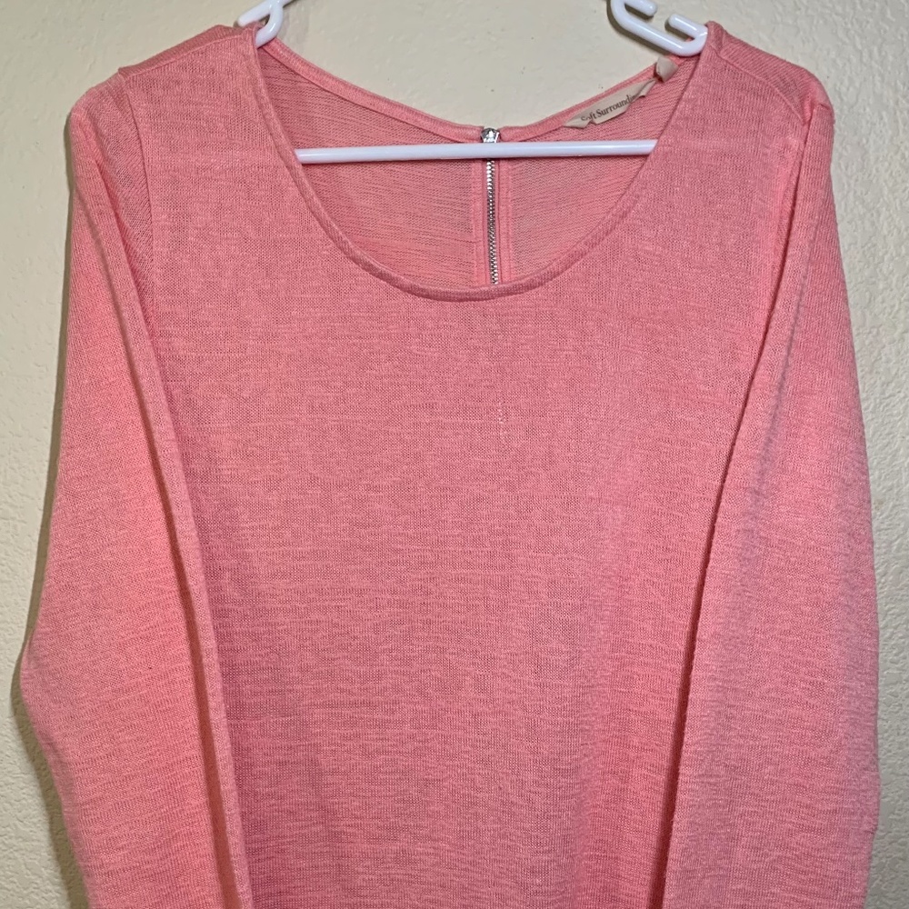 Soft Surroundings Pink Long Sleeved Shirt Size M